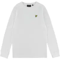Lyle & Scott Plain Ls T-Shirt - White - 134-140