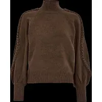 Minus Msvera High Neck Knit Pullover - Brown - M