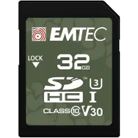 Emtec SD UHS-I V30/V10 OUTDOOR, 32 GB, SDHC, Luokka 10, UHS-I, 100 MB/s, 50 MB/s (ECMSD32GHC10OR)