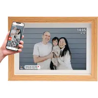 Denver Frameo 10.1' Wifi valokuvakehys vaalea puu