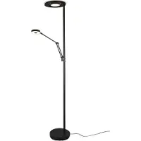 TRIO Barrie LED lattiavalaisin 2700+4000K 32+6W 181cm mattamusta