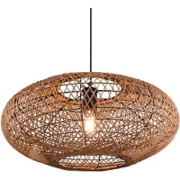 TRIO Hedda riippuvalaisin E27 52cm mattamusta/sisal