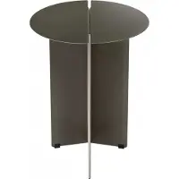 Blomus Side Table S - 47 Cm, Ø 35 Cm - Oru - Burned Metal - Grey - L 35CM