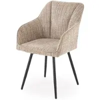 Halmar Kääntötuoli K-576 metallimustalla rungolla, beige väri