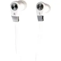 Mediatech MAGICSOUND DS-2 - Korvakuulokkeet mikrofonilla, yhteensopivat useimpien puhelimien, tablettien ja mediasoittimien kanssa Valkoiset