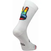 Sporcks Hands Up White Socks, Size XS
