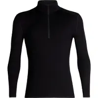 Icebreaker Men's 260 Tech Longsleeve Half Zip Black Aluskerrastopaidat S