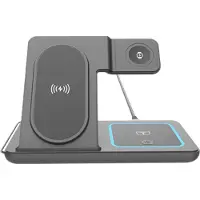 Gembird 3-in-1 foldable wireless charger stand 15 W - Samsung watch