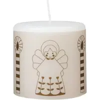Broste Copenhagen Fairy Tale kynttilä 8 cm Valkoinen-vihreä