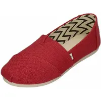 Toms Loafer 'ALPARGATA' rubiininpunainen