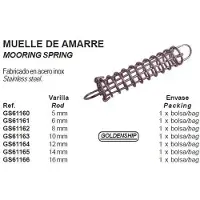 Goldenship Stainless Mooring Spring Hopeinen 5 mm