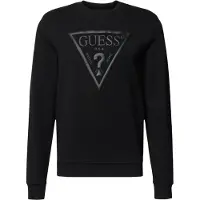 GUESS for man. M6YQ37K4103 Sweatshirt with black embroidered logo (XL), Casual, Cotton