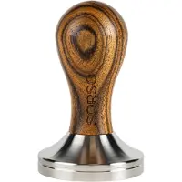 Sorso Barista tampperi, ruostumaton teräs, puisella kahvalla, 57 mm – ruskea