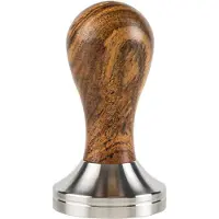 Sorso Barista tampperi, ruostumaton teräs, puisella kahvalla, 51 mm – ruskea