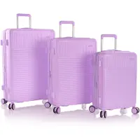 Heys Pastel 4-pyöräinen Matkalaukkusetti 3-osainen Laajennettava Lila