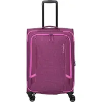 Travelite Corsiica 4-pyöräinen vetolaukku M 67 cm Laajennettava Pinkki
