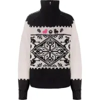 Kari Traa Saga Knit, paita, naisten, musta/valkoinen