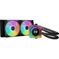 be quiet! LIGHT LOOP IO LCD | 240mm, All-in-one-nesteenjäähdytin, 12 cm, 105,1 m³/h, Musta (BW034)