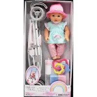 Happy Friend Lotta Doll 30Cm With Stroller Set - Pink - 30 CM