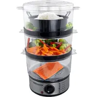 Esperanza EKG009 Höyryliesi 3 ruostumatonta teräskoria 400 W 7,5L