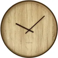 Nextime - Oslo Large Seinäkello 50 cm Ruskea/Tumma