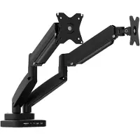 J5CREATE 17-32" x2 Dual Monitor Mount With Docking Station, -pöytäteline kahdelle näytölle telakointiasemalla