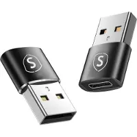 Sign USB-C - USB-A -sovitin, 2 kpl