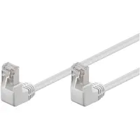 Goobay CAT 5e patchable 2x 90° kulmassa, F/UTP, valkoinen