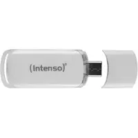Intenso Flash Line, 128 GB, USB Type-C, 3.2 Gen 1 (3.1 Gen 1), 70 MB/s, Suojus, Valkoinen (3538491)