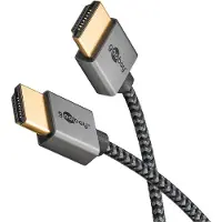 Goobay Plus Slim Slim High Speed HDMI-kaapeli Ethernetillä - 3m