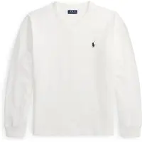 Ralph Lauren for man. 710B18909002 Long-sleeved jersey T-shirt (XXL), White, Casual, Cotton, Long sleeve