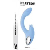 Playboy Sapphire Sky – kaksoisvibraattori G-pisteen ja klitoriksen stimulaatioon Vaaleansininen