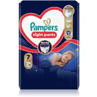 Pampers Night Pants Size 7 kertakäyttöiset housuvaipat yöksi 15+ kg 17 kpl