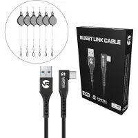 VORTEX VR VortexVR USB-A 10m kaapelisetti Meta Linkille | Koukuilla Meta Quest 3 / 3S / 2 -laseille