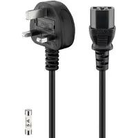 Pro Power cable UK cable for refrigeration equipment, 1.5 m, black - Cable length 1.5 m