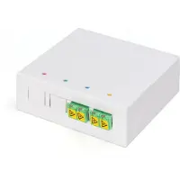 Digitus fibre-optic distribution box - 2 x LC/APC duplex couplers with shutter