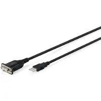 Digitus DA-70172, Musta, 1,8 m, USB A-tyyppi, DB-9, Uros, Uros