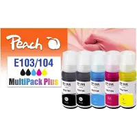 Peach 321331, Perusvärintuotto, Musta, Syaani, Magenta, Keltainen, 70 ml, 70 ml, 5 kpl, Monipakkaus (PI200-900)