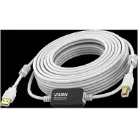 Vision Techconnect - USB cable - USB to USB Type B - 15 m