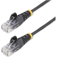 StarTech.com U/UTP Cat6 Slim laitekaapeli, LSZH, 2,5m, musta