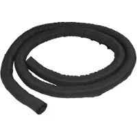 StarTech.com WKSTNCM - 2 metrin kaapelinhallintasukka, Musta