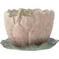 Jaylee Flowerpot W/Saucer - Pink - Ø 18.5 CM