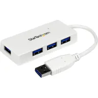 StarTech.com – Portable 4 Port Mini USB 3.0 Hub - White (ST4300MINU3W)