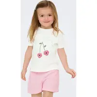 ONLY Kmgcandy Life S/S Printed Tee Jrs Noos - White - 104