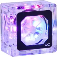 Alphacool Eisfluegel Aurora -virtausilmaisin, "HighFlow", RPM-signaali, läpinäkyvä/musta