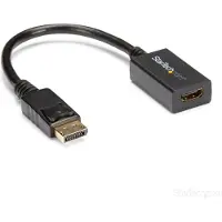 StarTech.com DP2HDMI2 Videokaapeli-adapteri 0,21 M DisplayPort HDMI, musta