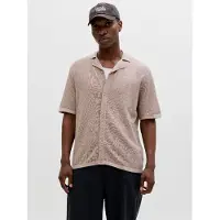 Jack & Jones Jjchris Knit Resort Ss - Beige - L