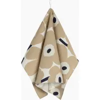 Marimekko - Pieni Unikko Keittiöpyyhe 47x70 cm 2 kpl Valkoinen/Beige/Tummansininen