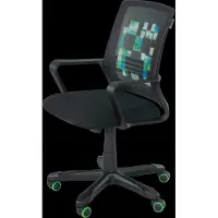 Roba Gaming Chair, Infinitely Height-Adjustable, Rocking Mechanism - Black - ONE SIZE