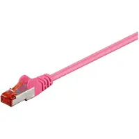 Goobay LAN CAT 6 S/FTP - Pinkki - 0.5m